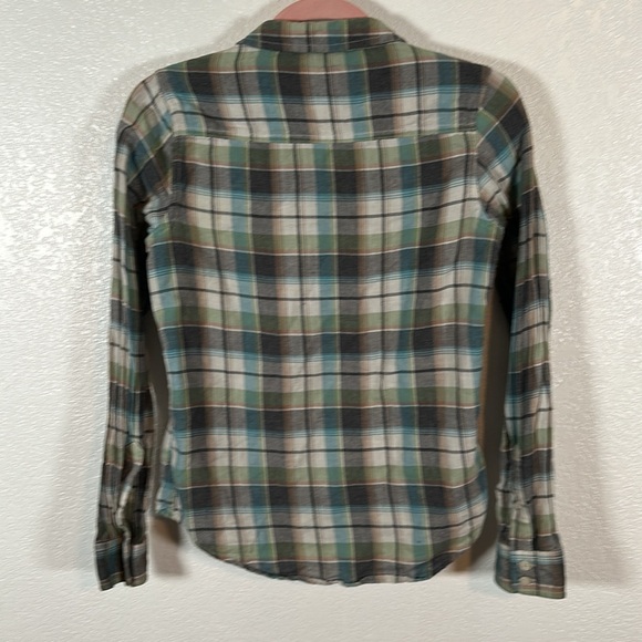 Filson Light Weight Plaid Cotton Flannel Button Down Shirt Size Small - Picture 6 of 8